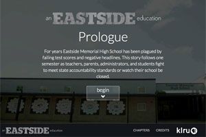 screenshot of homepage of An Eastside Education website